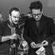 Writers Chris Terrio and J.J. Abrams on the set of Star Wars: The Rise of Skywalker.